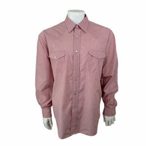 Sunweave Men's Vertical Striped Pearl Snap Shirt